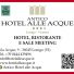 ANTICO HOTEL ALLE ACQUE