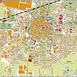 Mappa di Chiari Centro Storico / Cartografia Aggiornata di Chiari