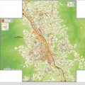 Mappa della comune di Cava de' Tirreni