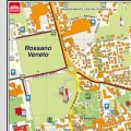 Mappa di Rossano Veneto - Centro Storico