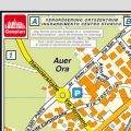 Mappa di Auer-Ora - Ortszentr-Centro Storico