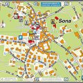 Mappa di Sona - Centro Storico